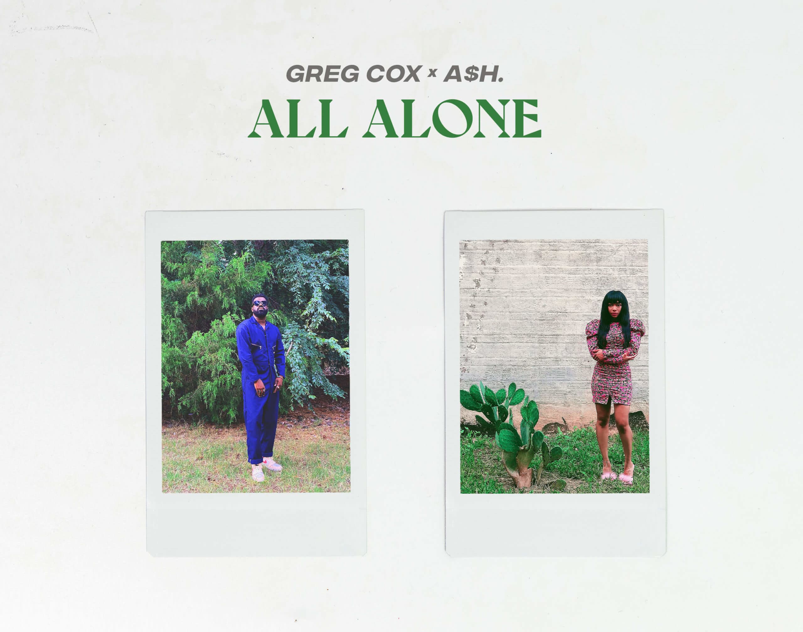 Grammy-award winning artist Greg Cox teamed up with one of our fav indie voices, A$H., for one of the saddest but dreamiest songs this summer. “All Alone” starts with sweeping strings moving into a sultry beat. “I laugh so hard I cry a bit, all alone,” Cox sings over the dynamic arrangement. The