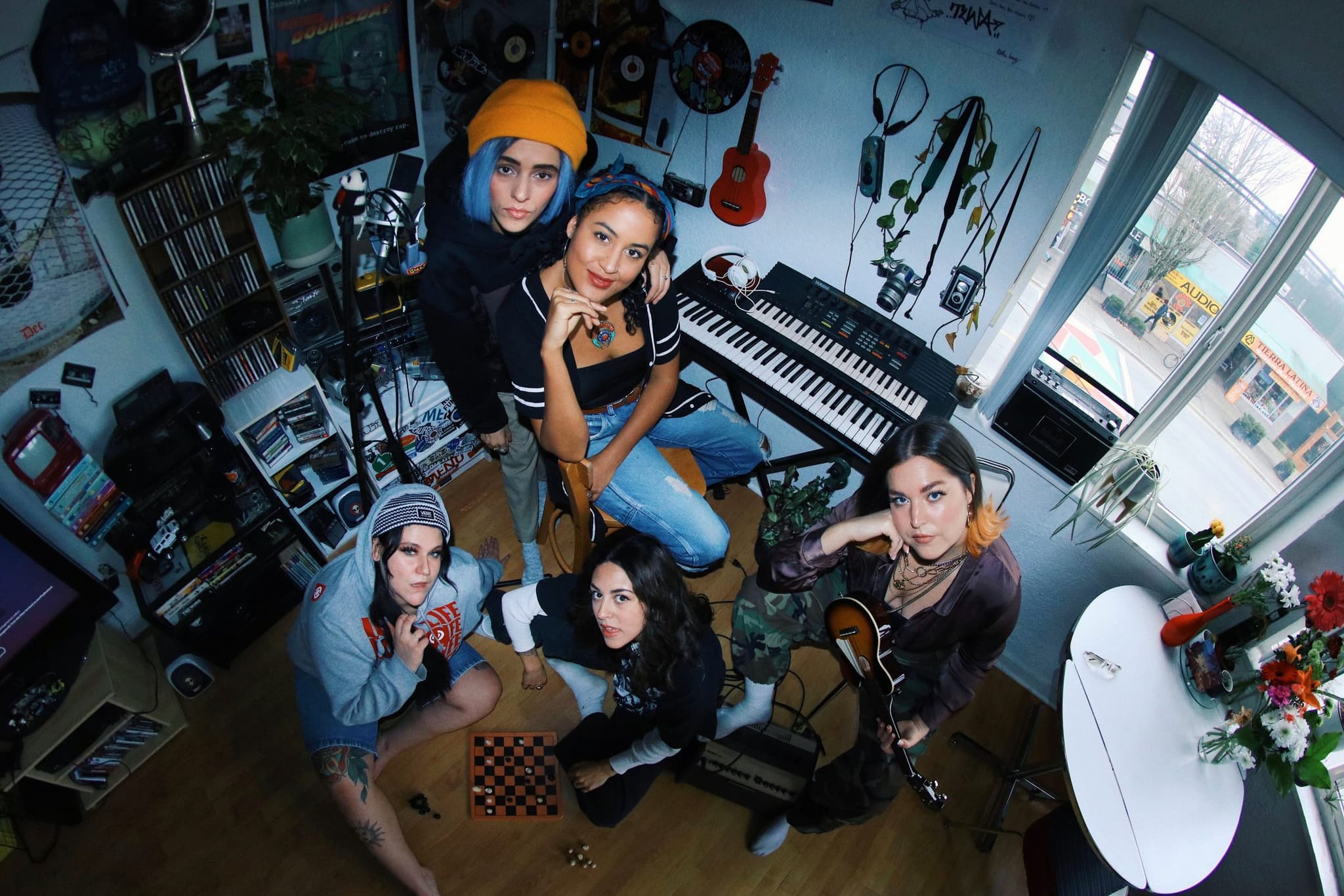 Vancouver girl group, NADUH’s latest release is a genre bending ode to female empowerment. The accompanying music video channels the group’s nostalgic aesthetic with 90’s inspired streetwear and a flip phone text message spelling out the song’s title, “RU DUMM?” The five members write, engineer,