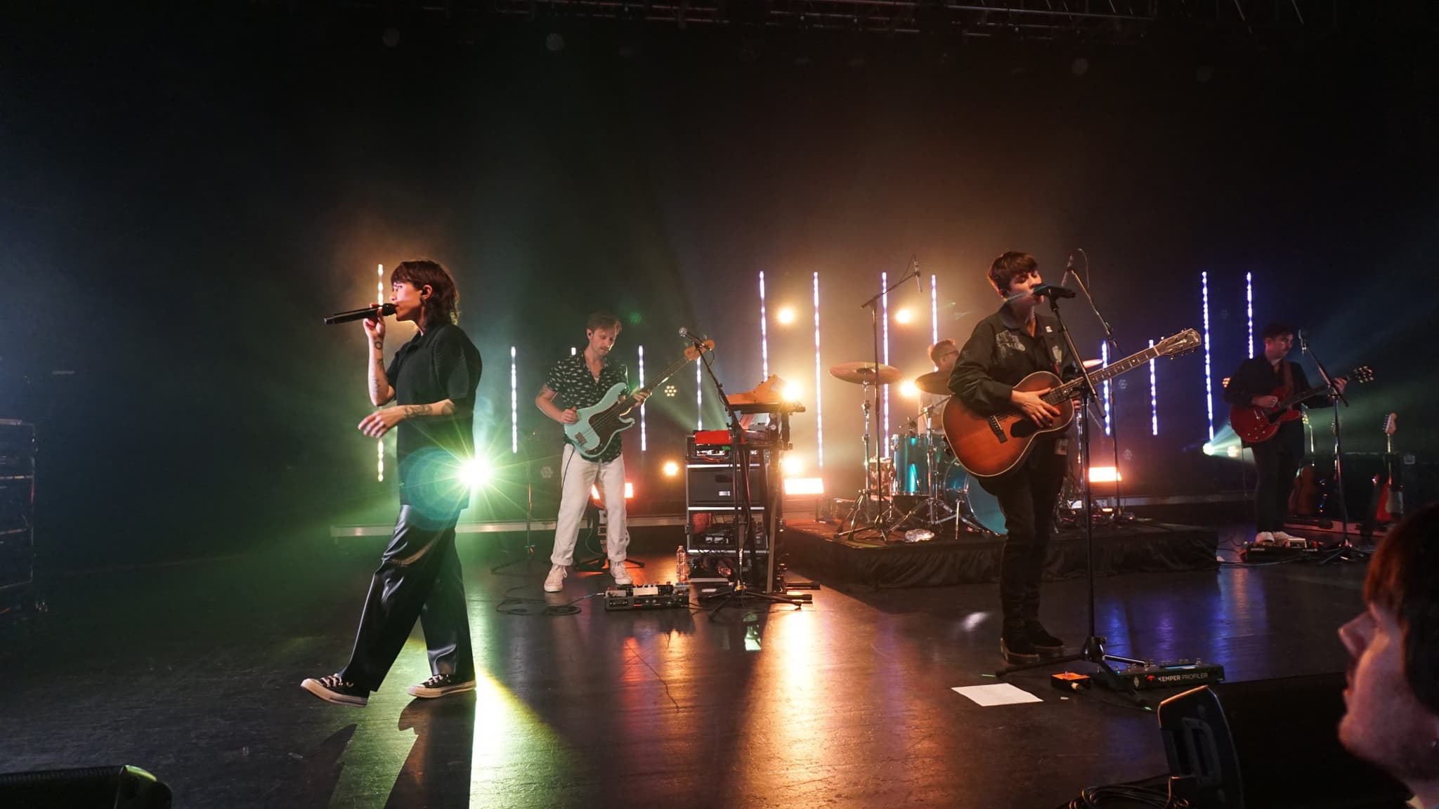 The first of many stories Tegan and Sara Quin told onstage at their Sept. 24 show at The National in Richmond, VA, was about self-proclaimed “baby gay” Tegan attending her first Pride Fest in the 90s – and locking eyes with her therapist in a full clown costume. To coax the story out, Sara asked if